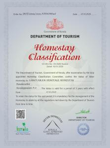 Et logo, certifikat, skilt eller en pris der bliver vist frem på Heritage Homestay staying guests for all functions