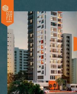 een weergave van een groot appartementencomplex in een stad bij Sofisticado, aconchegante e moderno in João Pessoa +14 foto's