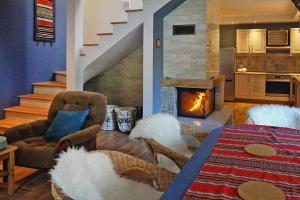 Et opholdsområde på Holiday home with a large private garden