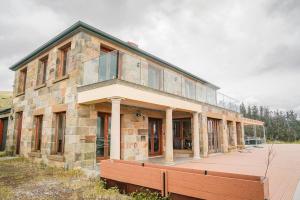 Bygningen som feriehuset ligger i