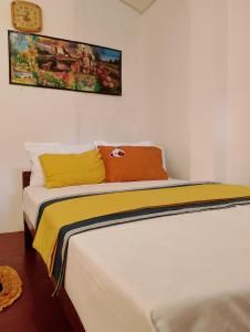 Postel nebo postele na pokoji v ubytování New Look villa