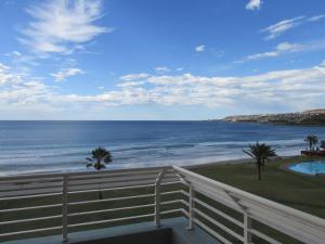 a view of the ocean from a balcony at Point Village Accommodation - Ocean Two 12 in Mossel Bay