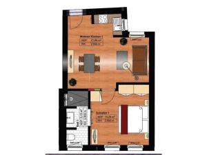 Plantegning af Villa Brunnenhof 1