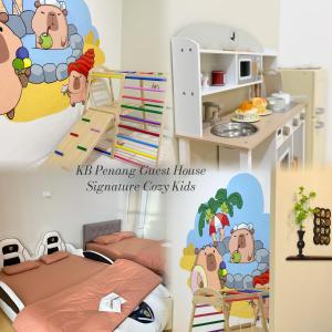 Kuchyň nebo kuchyňský kout v ubytování KB Penang Guest House-10pax Signature Cozy Kids Bertam Avenue