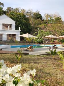 Bazén v ubytování Green Garden Lodge nebo v jeho okolí