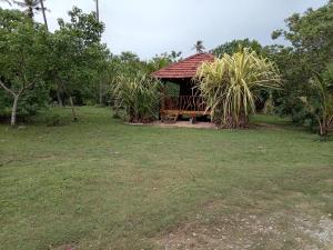 a gazebo in the middle of a field at Echo retreat in Tangalle