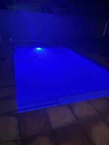 a blue pool sitting on the floor in a room at The Berna in Cape Town
