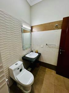 Et badeværelse på urban nest apartments