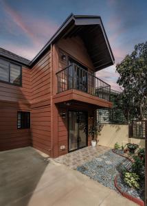 Bygningen som feriehuset ligger i