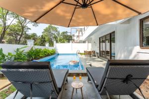 Et opholdsområde på Casa Del Mundo