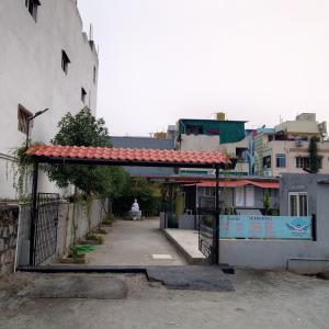 Bygningen som resortet ligger i