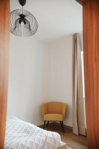 Postel nebo postele na pokoji v ubytování Apartmány park