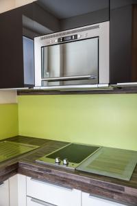 Køkken eller tekøkken på Apartment - Camping Brunner am See + 47 billeder