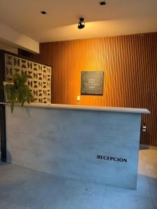 Lobbyen eller receptionen på Casa mansa hostel