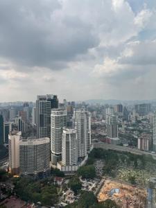 Udsigt til Kuala Lumpur eller udsigt til byen taget fra lejligheden