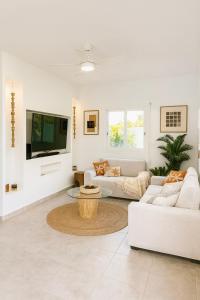 Et opholdsområde på Villa Docéa