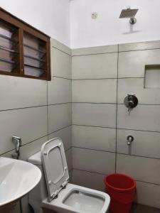 Koupelna v ubytování Hotel Riviera