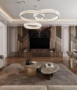 Setusvæði á Apartment Near Marriot