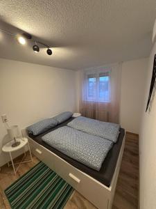 En eller flere senge i et værelse på Ferienwohnung AyNa 3, direkt an der Schweizer Grenze