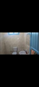 een badkamer met toilet en wastafel bij Fekry House wady rayan in Kafr ‘Amr