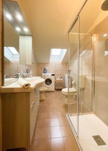 Ένα μπάνιο στο Appartamento Ai Rododendri