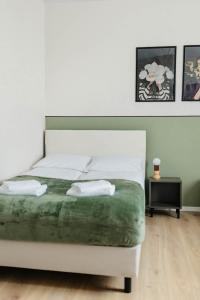 Postel nebo postele na pokoji v ubytování Wilczy Sen