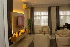 Et tv og/eller underholdning på The Reach Apartments