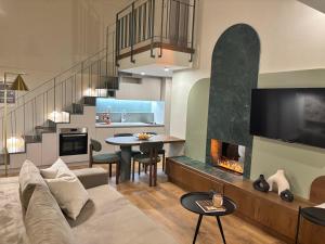 Posezení v ubytování Epineio Comfort Living