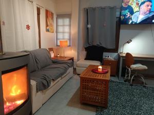 Posezení v ubytování Platanos Nest -Pet Friendly