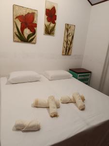 Postel nebo postele na pokoji v ubytování Casa Manacá