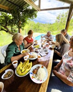 Jídlo v prázdninového domu nebo okolí