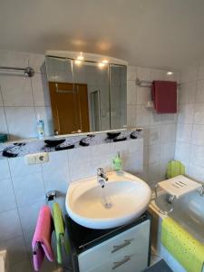 Ένα μπάνιο στο Ferienwohnung Elisabeth +21 φωτογραφίες