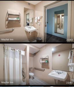 Koupelna v ubytování Mayfair Inn