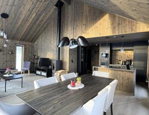 Kuchyň nebo kuchyňský kout v ubytování Gemütliche Hütte in traumhafter Natur auf 1000 m