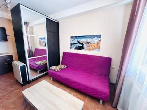 Гостиная зона в 2-room Apartment NFT Gudauri Penta 404