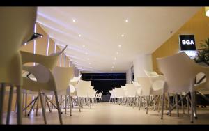 Χώρος καθιστικού στο BGA Hotel