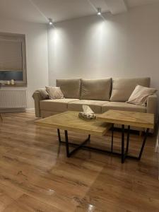 Et opholdsområde på Apartament przyjazny pod Dzikowcem