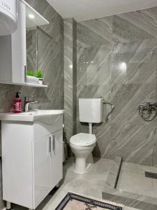 Koupelna v ubytování Comfort House Kocani + 10 fotografií