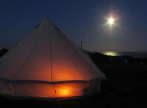 Příroda nedaleko luxury tent