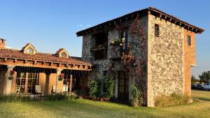 Bygningen som feriehuset ligger i