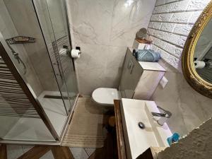 Koupelna v ubytování AgroStudio + 16 fotografií