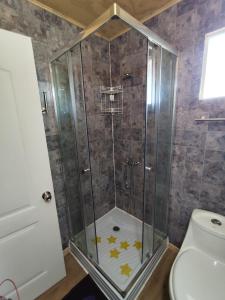 Koupelna v ubytování Ecohpirén