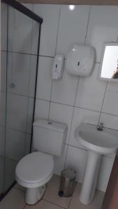 Koupelna v ubytování Hotel JRM + 1 fotografie