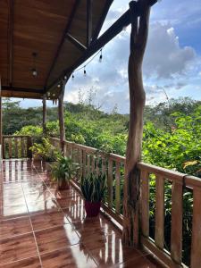 Μπαλκόνι ή βεράντα στο Cabaña Guapinol