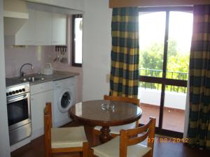 Kuchyň nebo kuchyňský kout v ubytování Apartamentos Leziria