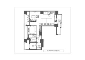 a floor plan of a house at PROSTYLE TERRACE NAHA in Naha