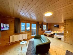 TV a/nebo společenská místnost v ubytování Schwarzmann