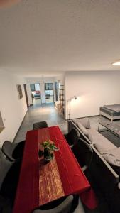 Postel nebo postele na pokoji v ubytování Alex Garden Apartments - EG - Terrasse - WLAN und Küche