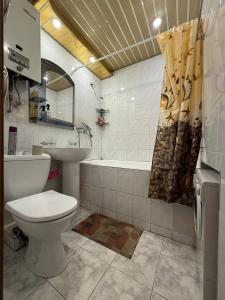 Koupelna v ubytování Воскресенская 12- 2 кв Евро Центр