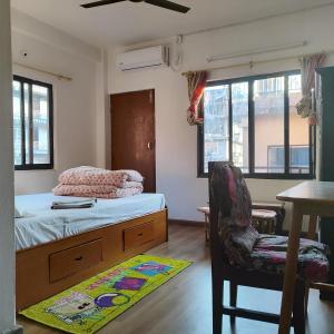 Postel nebo postele na pokoji v ubytování North Face Studio